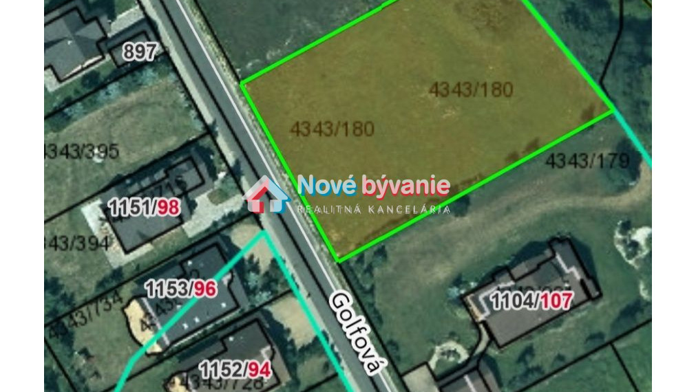 PREDANÉ  Stavebný pozemok Veľká Lomnica Golfová