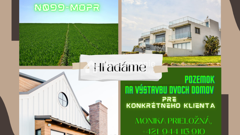 Predaj pozemok na výstavbu 2 domov, Žilina. /NO99-MOPR/