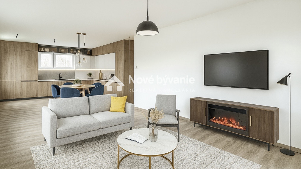 4 izb.byt s terasou a parkovaním pre 2 autá - Kostolište