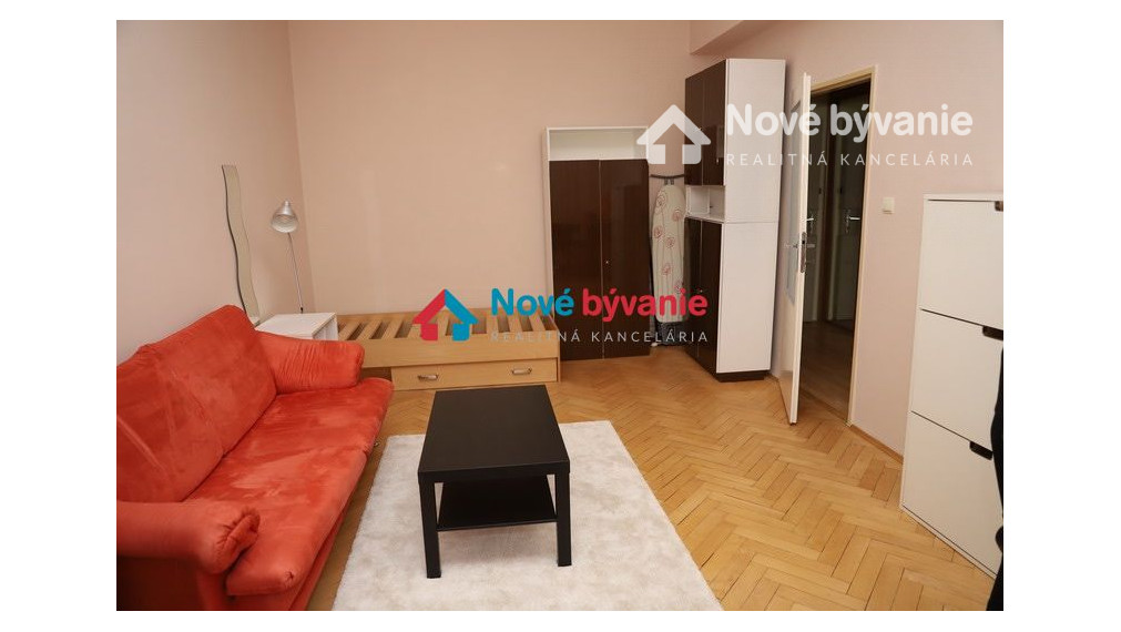 Nové Bývanie - prenájom 1 izbový byt, Bratislava (staré mesto) - Krížna, 520€ mesiac vrátane energií