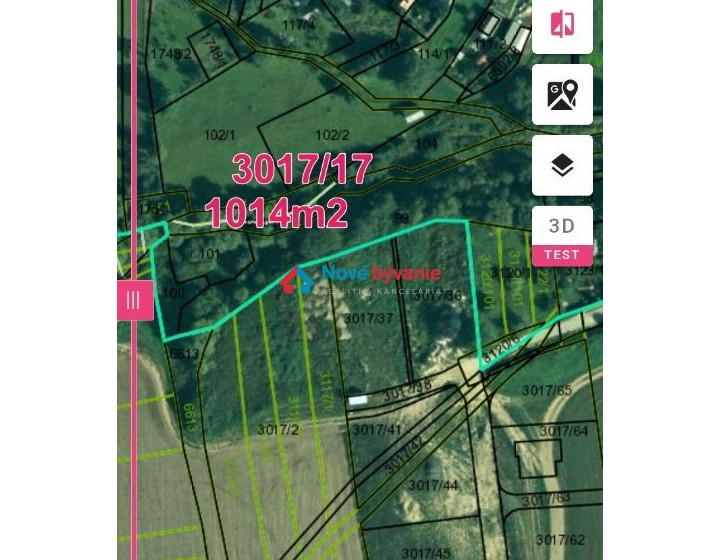 Na predaj pozemok v Tvarožnej