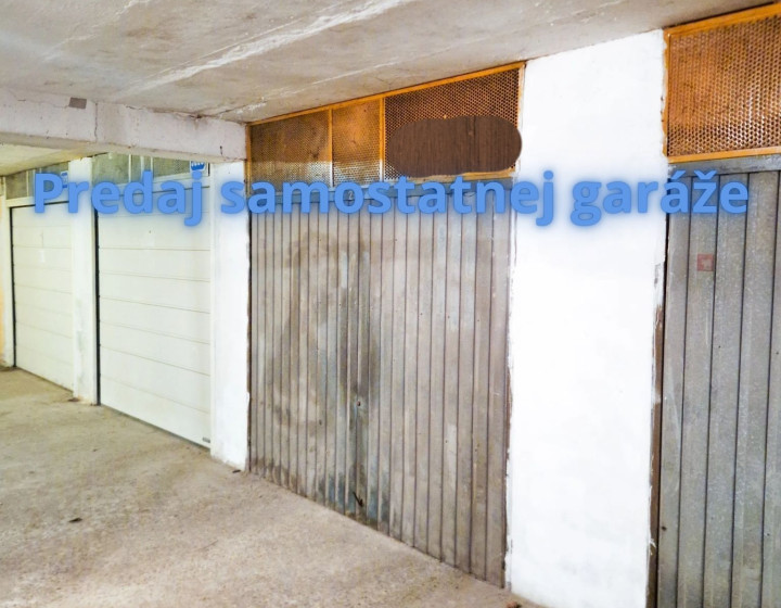 GARÁŽ NA PREDAJ – Karlova Ves, Adámiho ulica | 19,5 m² s elektrinou