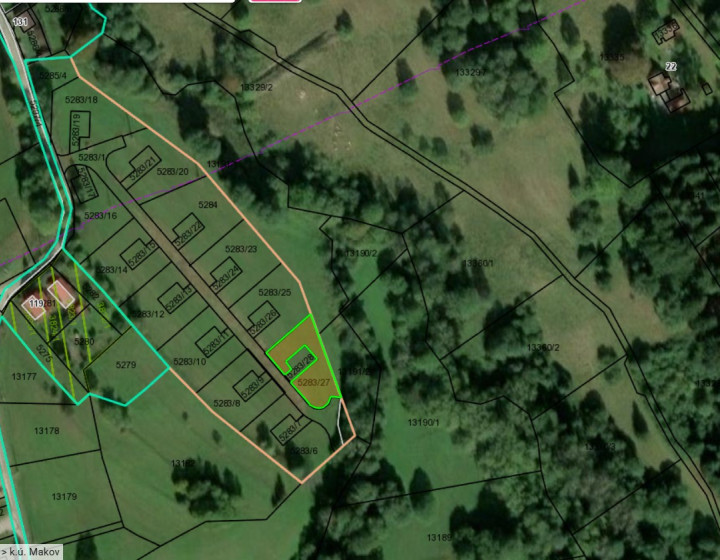 NOVÁ CENA Predaj: Stavebný pozemok 764m², Makov okr. Čadca