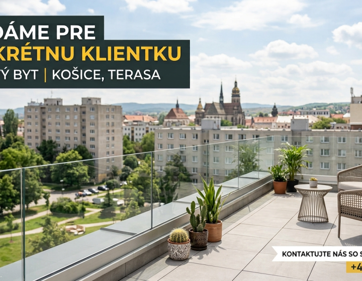 Hľadáme 2 izbový byt v Košiciach