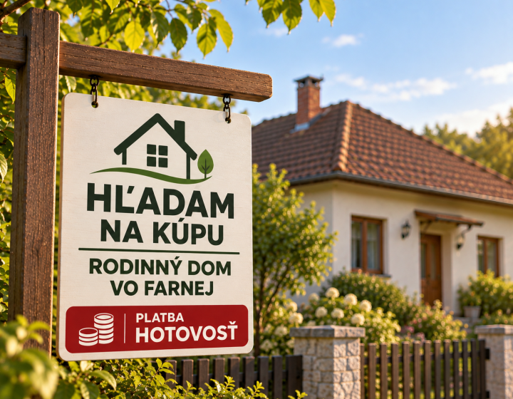 Hľadám rodinný dom na predaj v obci Farná