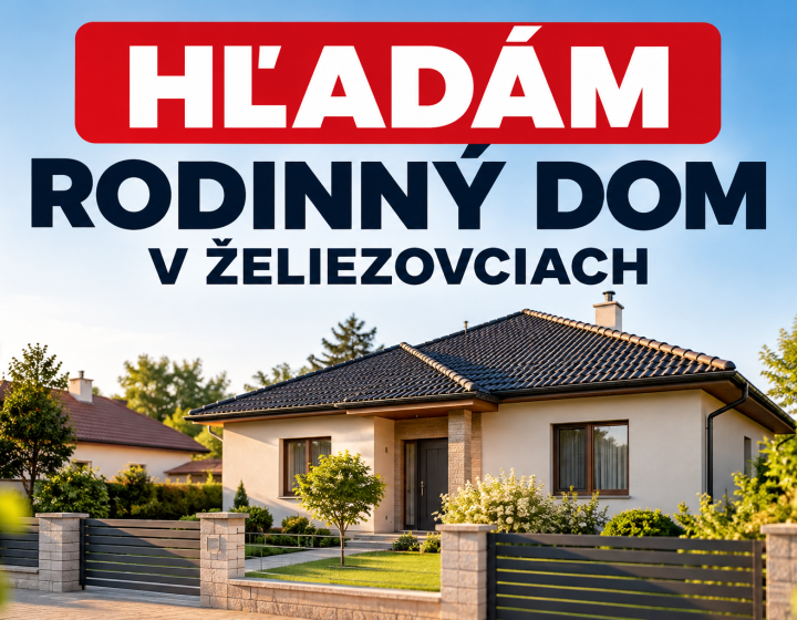 Dopyt – kúpa rodinného domu v Želiezovciach